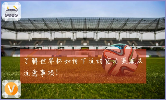 了解世界杯如何下注的官方渠道及注意事项！